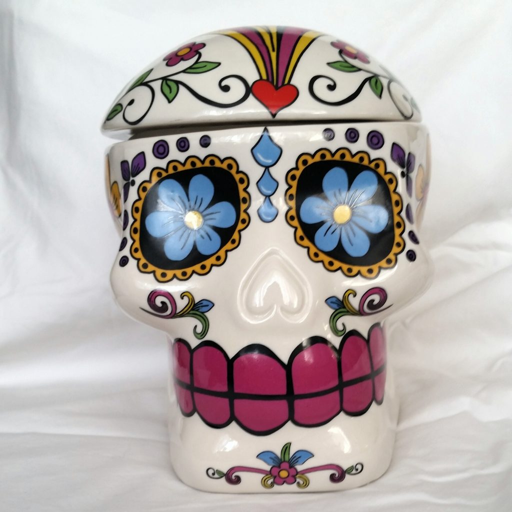 Day of the Dead Sugar Skull Ceramic Cookie Jar - Z Fabrique